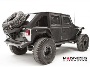 Jeep Wrangler JL Fender Flares - Fab Fours - Rear - High Arch For Base System - 4 Door Jeep Wrangler JL Fender Flares - Fab Fours - Rear - High Arch For Base System - 4 Door